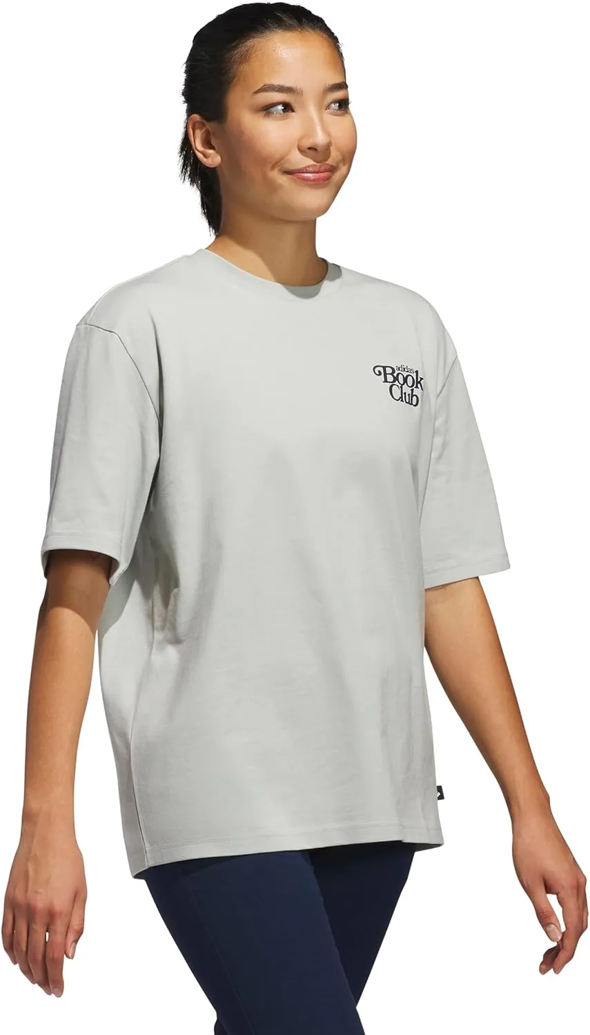 adidas Women's Golfbook Club Graphic Oversized T-Shirt