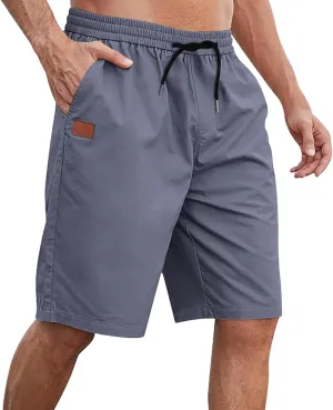 Athletic Shorts for Mens Hiking Fishing Cotton Cargo Shorts Breathable Summer Wide Leg Pants with Pockets 2025