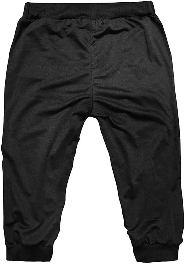 below The Knee Shorts for Men 3/4 Joggers Capri Pants Tapered Fit Workout Gym Training Running Workout Sweatpants