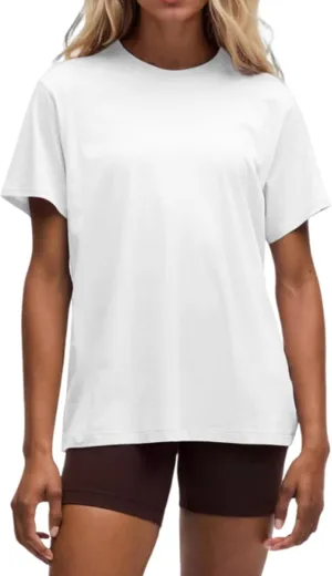 BINTEHGS Oversized Grunge Vintage t Shirts for Women Short Sleeve Cotton Casual Baggy Tees Teens Trendy Crew Neck Loose Tops