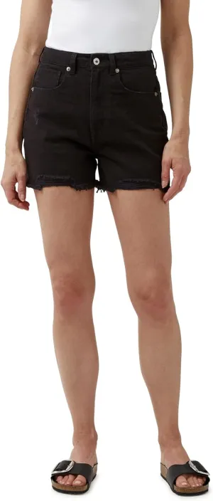 Buffalo David Bitton Women's Joanna Super High Rise Denim Shorts