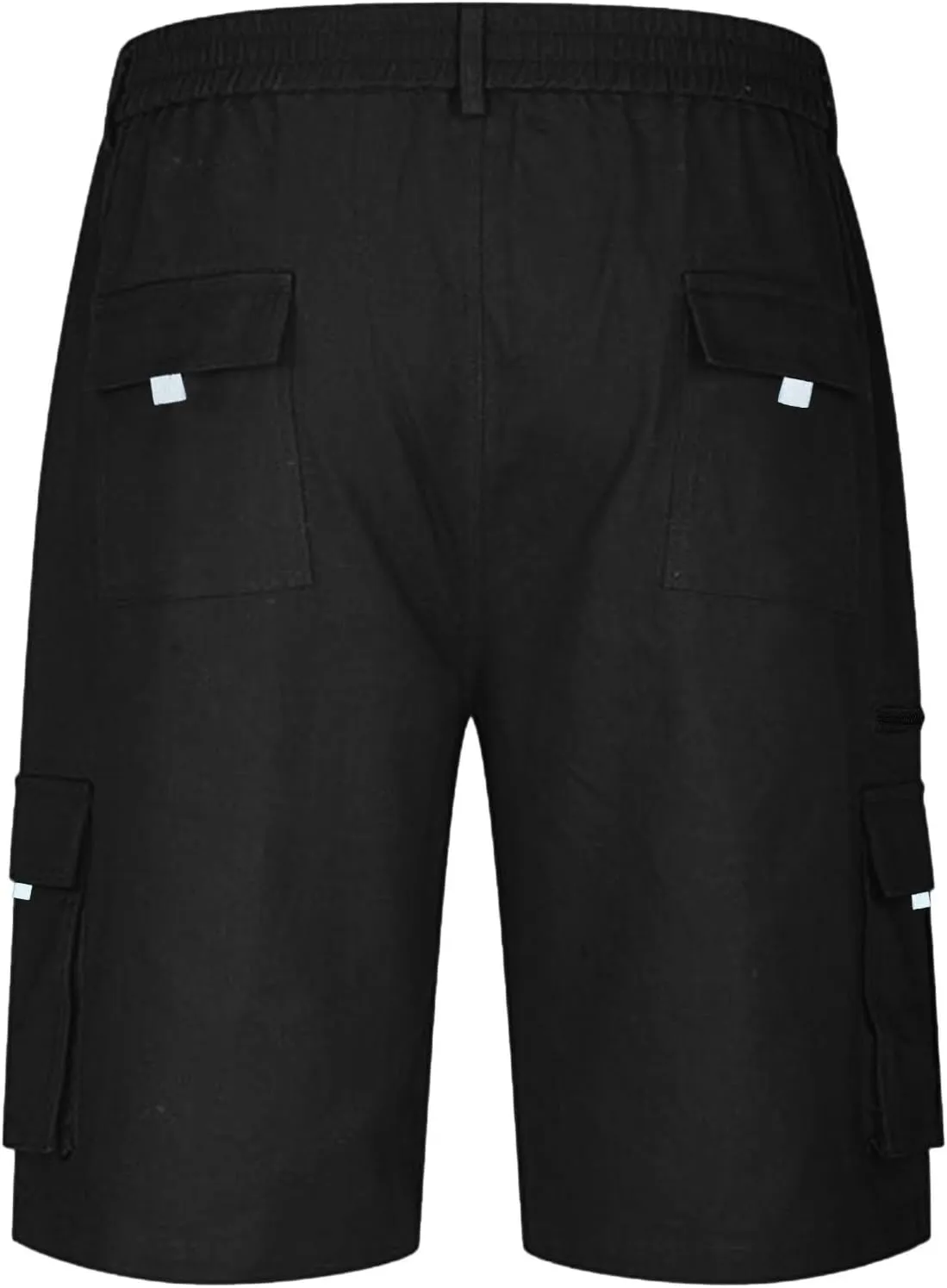 Cargo Shorts for Men Baggy Lightweight Casual Fashion Shorts with Multi-Pocket Button Zipper Elastic Waist Half Pants