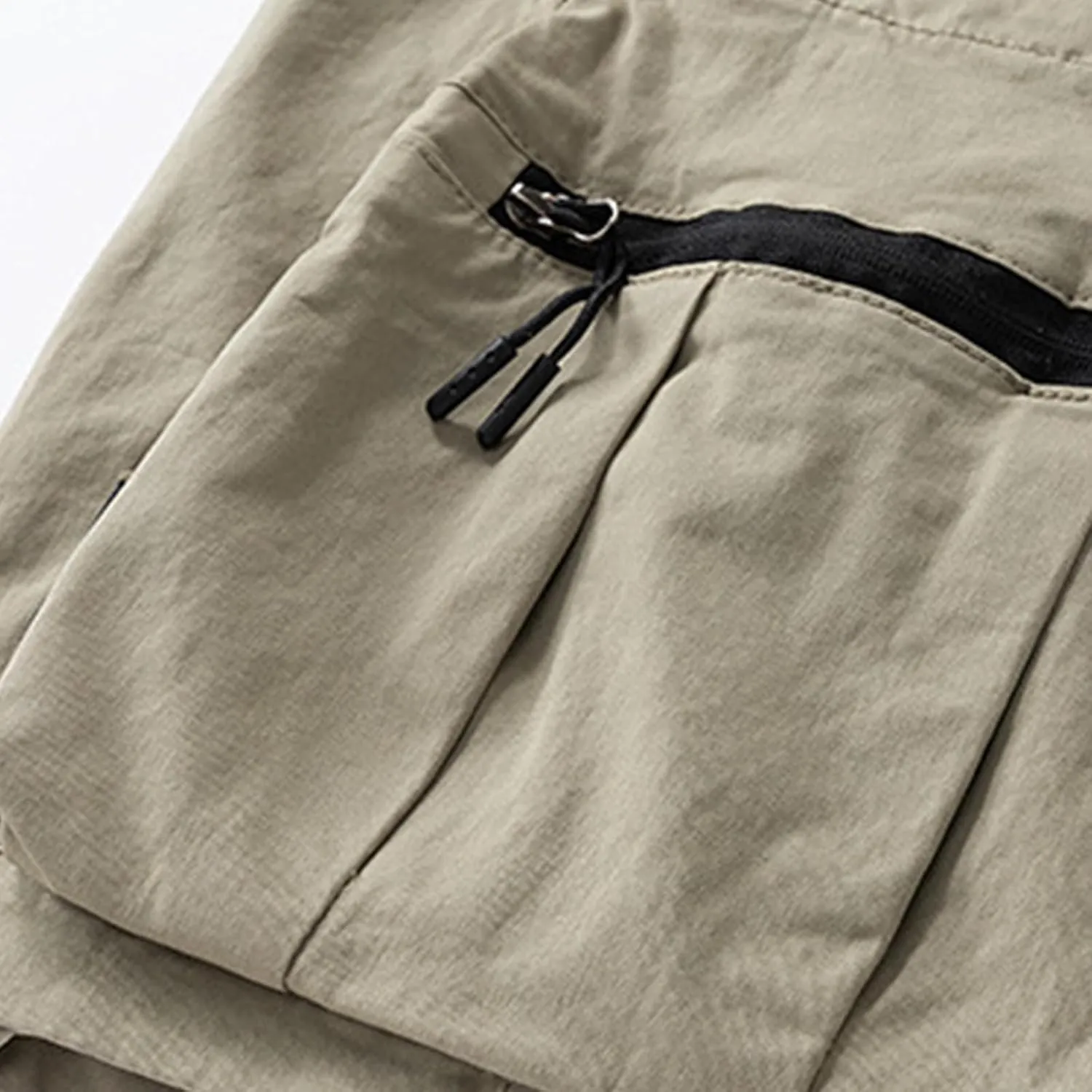 Cargo Shorts for Men Cotton Plus Size Stretch Comfy Sweat Short Drawstring Baggy Multiple Pockets Workwear Shorts