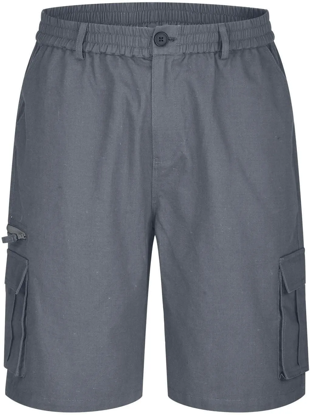 Cargo Shorts for Men Elastic Waist 2024 Summer Casual Bermuda Shorts Drawstring Stretch Loose Shorts & Multi Pockets