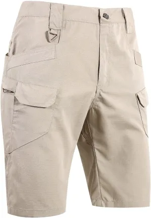 Cargo Shorts for Men Summer Outdoor Tactical Pants Solid/Patriotic Printed Military SweatShorts with Multi Pocket