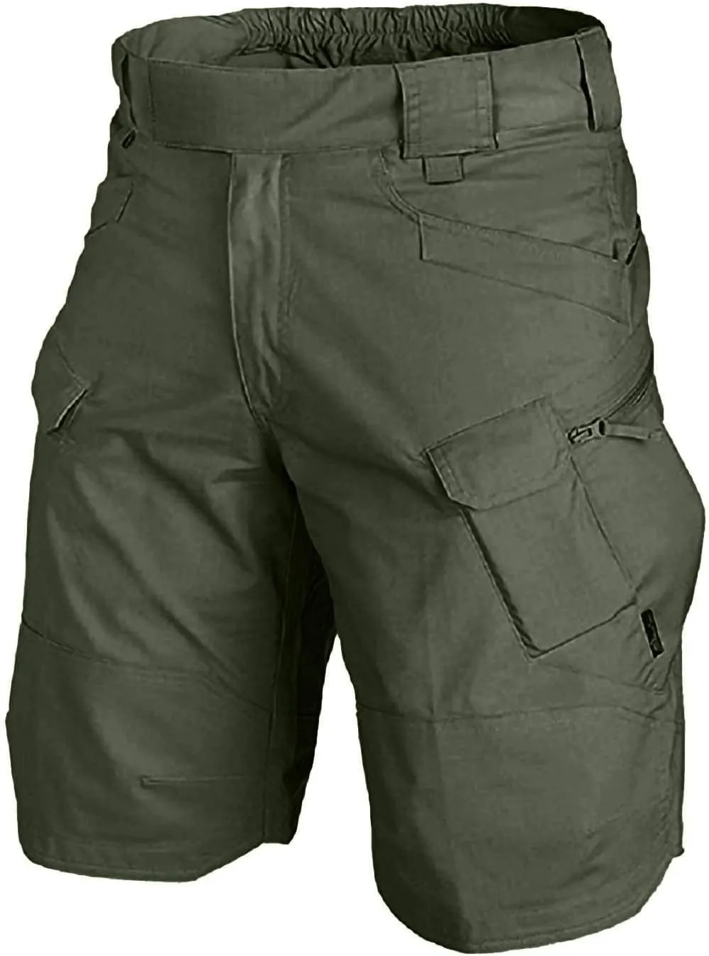 Cargo Shorts for Men Summer Outdoor Tactical Pants Solid/Patriotic Printed Military SweatShorts with Multi Pocket