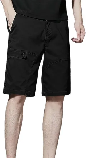 Cargo Shorts for Men Thin Baggy Comfy Retro Functional Sport SweatShorts Trendy Drawstring Summer Shorts with Pockets
