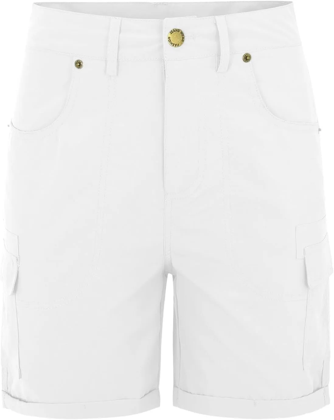Cargo Shorts Women High Waisted Casual Pull On Hiking Shorts Lightweight Plus Size Summer Loose Fit Short Pants Clothes