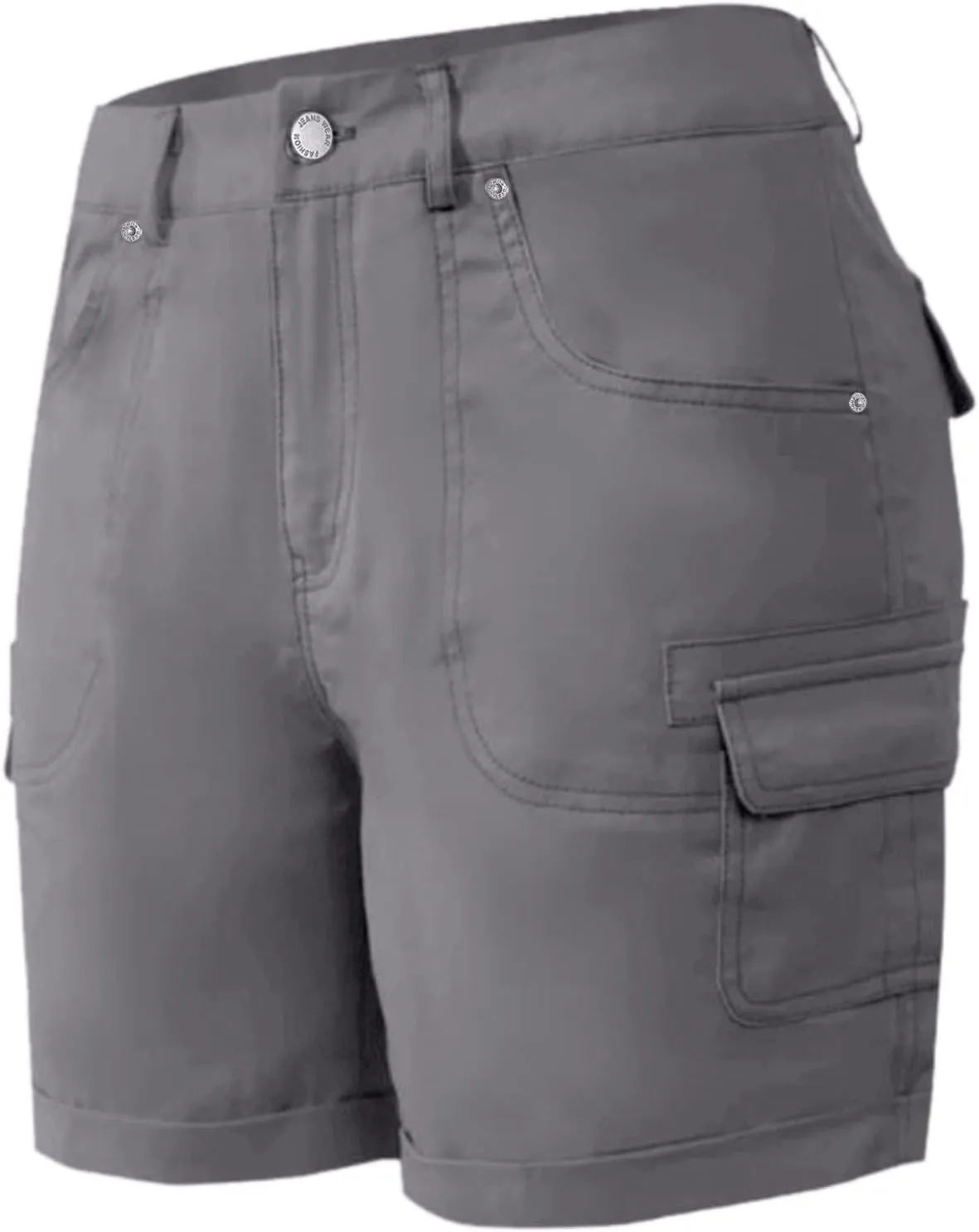 Cargo Shorts Women High Waisted Casual Pull On Hiking Shorts Lightweight Plus Size Summer Loose Fit Short Pants Clothes