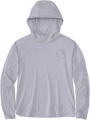 Carhartt Women's Force Sun Defender Lightweight Long-Sleeve Hooded Graphic T-Shirt