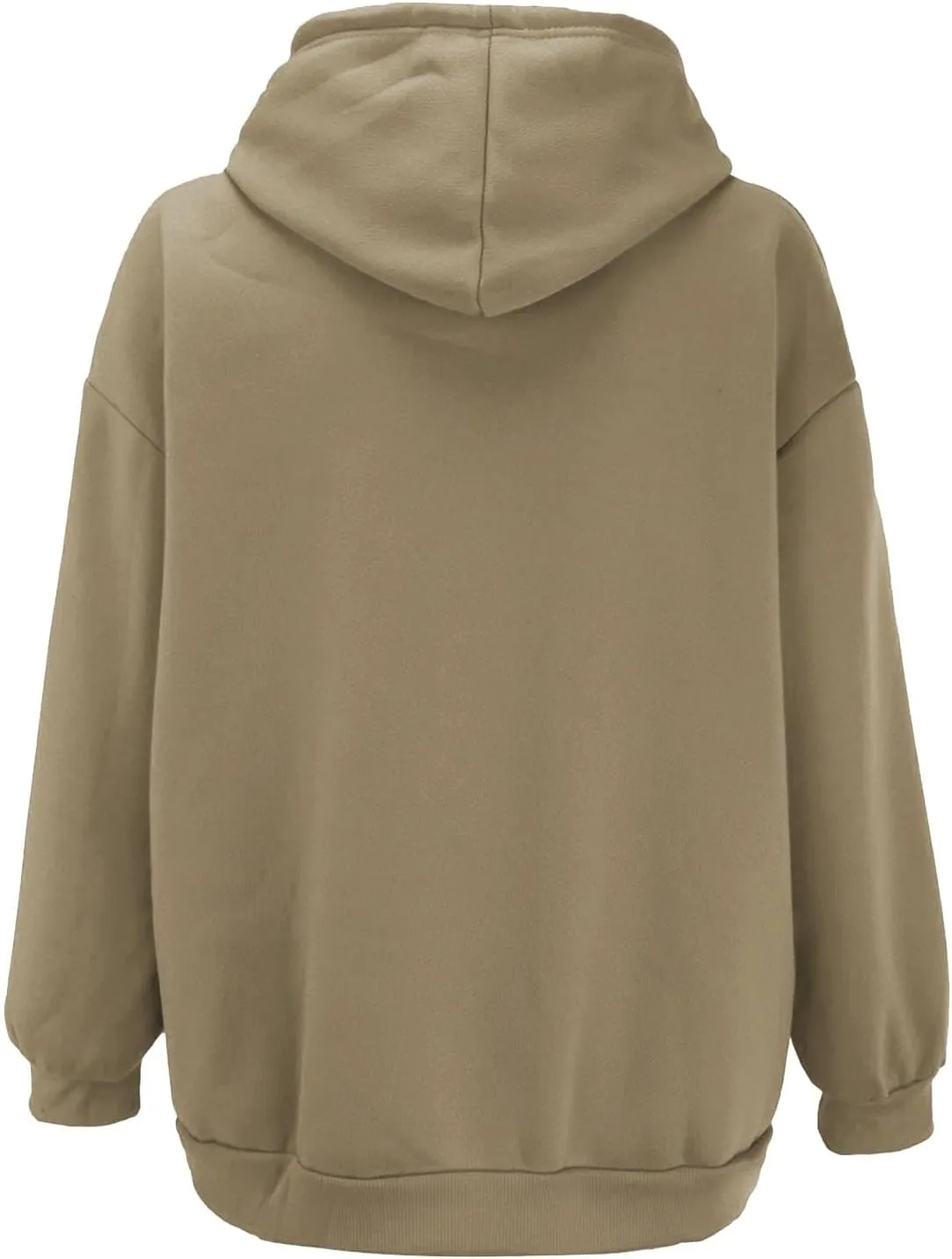 Casual Zip Up Hoodies for Women Long Sleeve Drawstring Oversized Sweatshirts Loose Fall Fashion Jackets with Pockets