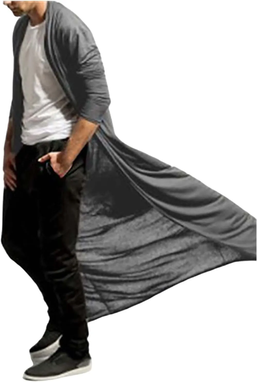 Coat For Men Solid Color Pockets Hooded Coat Men'S Thickened Coat Men'S Jacket Black Leather Trench Coat Men Mens