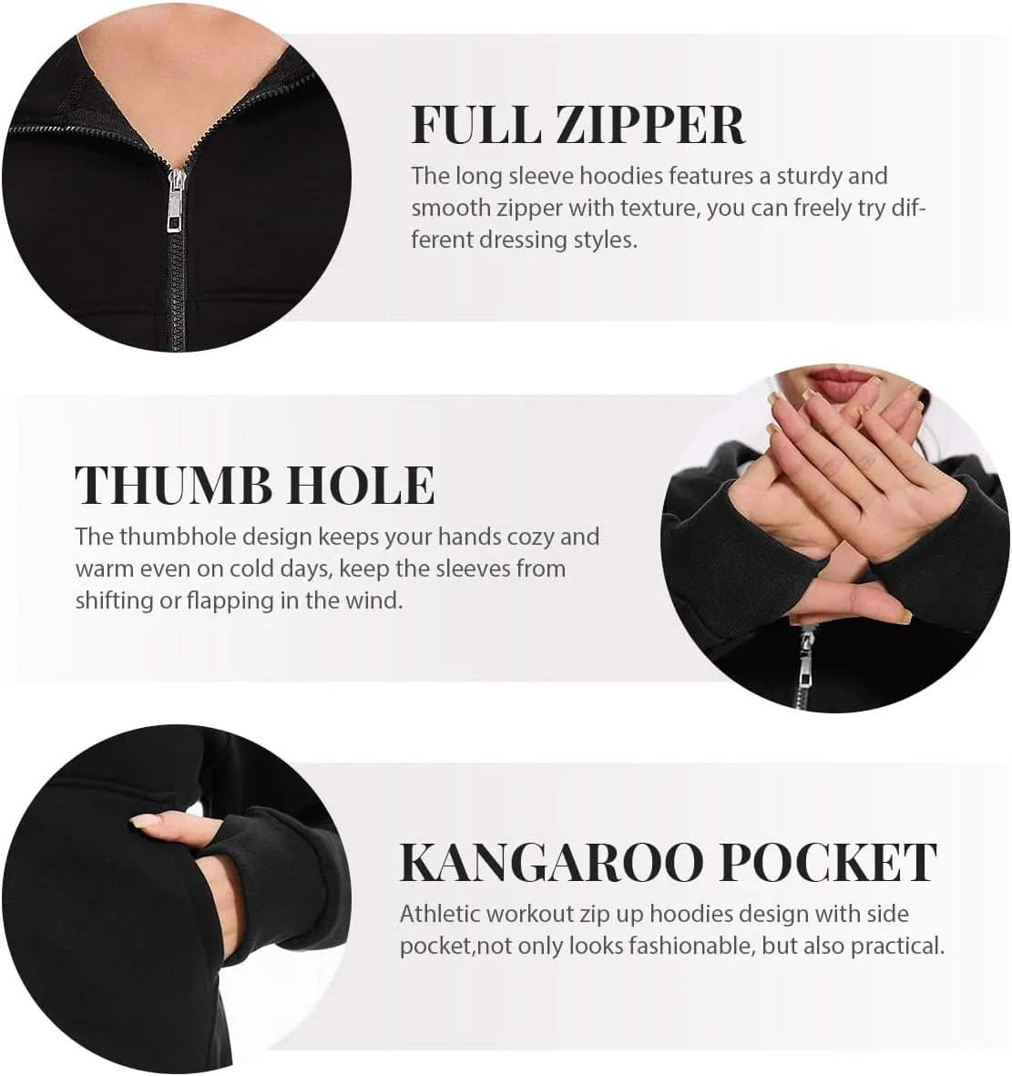 Cosy Pyro Womens Zip Up Hoodies Fleece Jackets Long Sleeve Sweatshirts Fall Fashion Outfits 2025