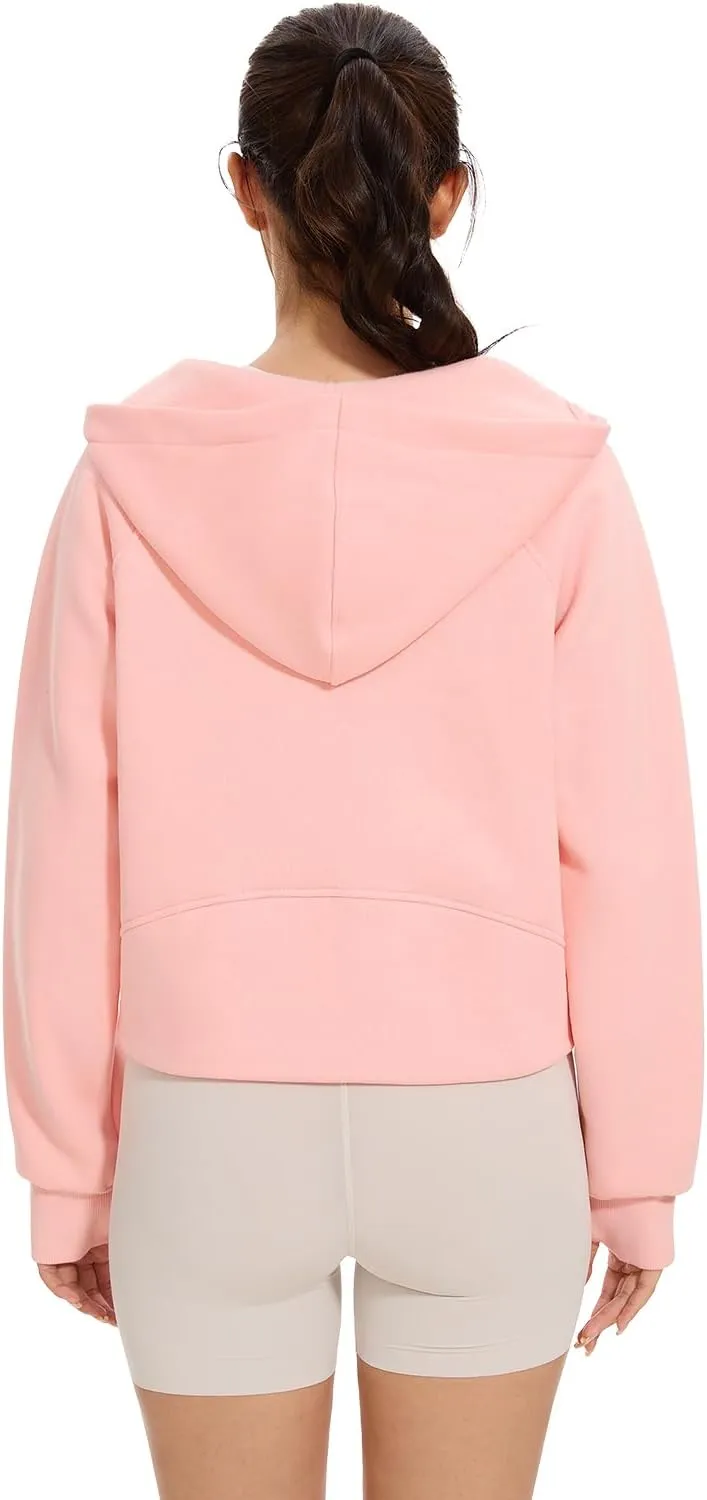 Cosy Pyro Womens Zip Up Hoodies Fleece Jackets Long Sleeve Sweatshirts Fall Fashion Outfits 2025