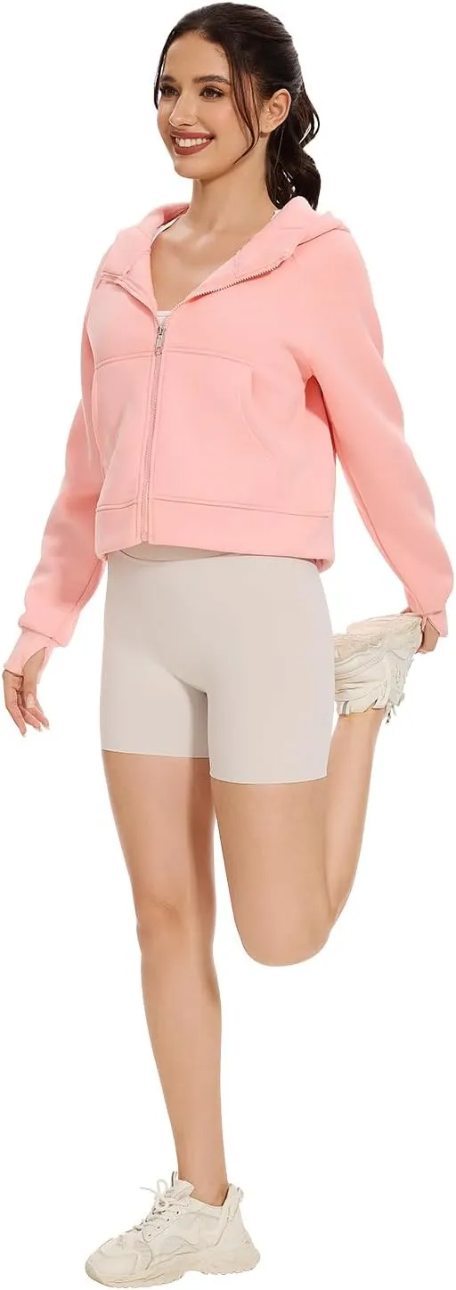 Cosy Pyro Womens Zip Up Hoodies Fleece Jackets Long Sleeve Sweatshirts Fall Fashion Outfits 2025