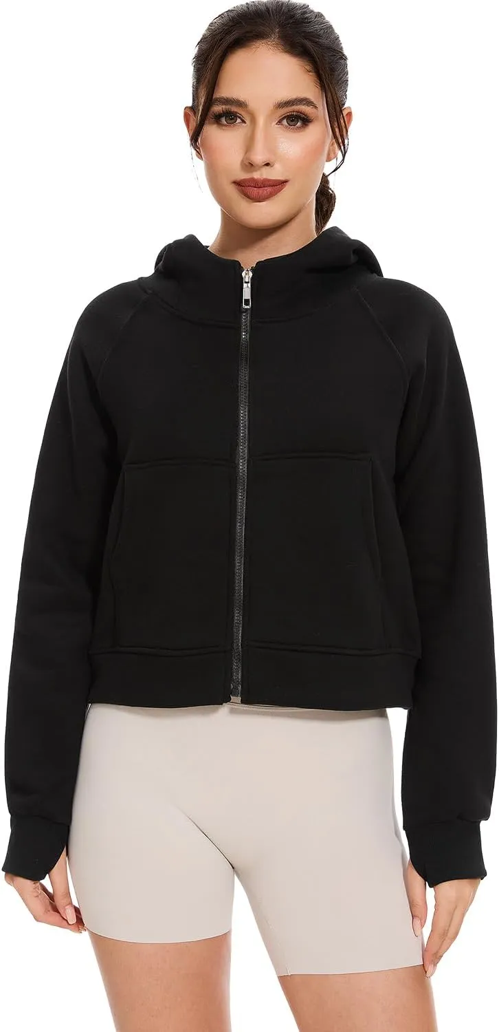 Cosy Pyro Womens Zip Up Hoodies Fleece Jackets Long Sleeve Sweatshirts Fall Fashion Outfits 2025
