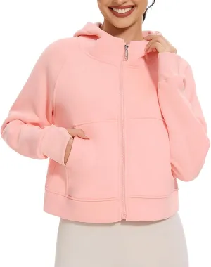 Cosy Pyro Womens Zip Up Hoodies Fleece Jackets Long Sleeve Sweatshirts Fall Fashion Outfits 2025