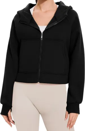 Cosy Pyro Womens Zip Up Hoodies Fleece Jackets Long Sleeve Sweatshirts Fall Fashion Outfits 2025