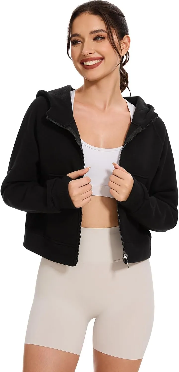 Cosy Pyro Womens Zip Up Hoodies Fleece Jackets Long Sleeve Sweatshirts Fall Fashion Outfits 2025