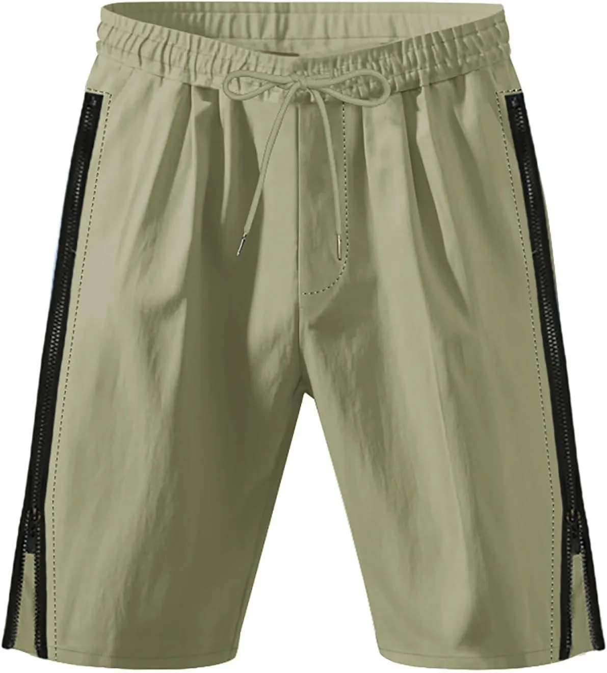CRNTCEM Mens Cotton Linen Shorts Casual Drawstring Athletic Workout Running 7inch Inseam Shorts 2025 Summer Beach Yoga Short
