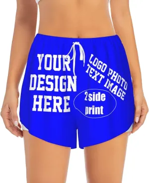 Custom Running Shorts Personalized Photos and Text for You Custom Yoga Shorts for Women Custom Sweat Shorts