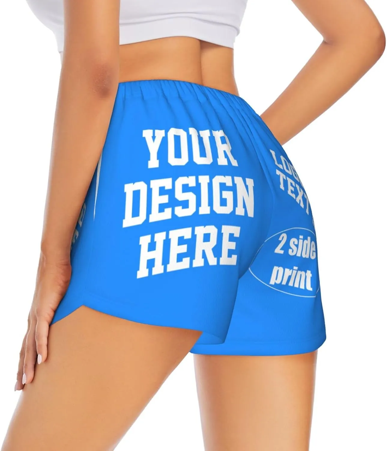 Custom Running Shorts Personalized Photos and Text for You Custom Yoga Shorts for Women Custom Sweat Shorts