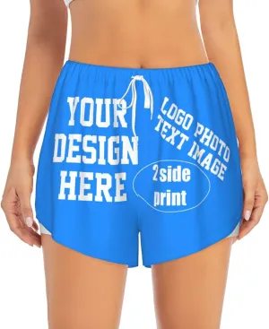 Custom Running Shorts Personalized Photos and Text for You Custom Yoga Shorts for Women Custom Sweat Shorts