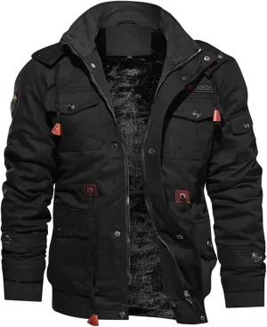 DuDubaby Men's Autumn Winter Vintage Turn-Down Collar Solid Imitation Leather Coat Top