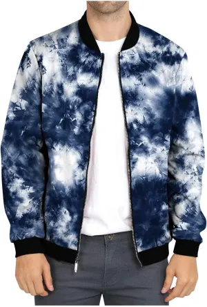 Faux Fur Jacket Men Mens Lightweight Jacket Autumn and Winter Printed Thin Jackets Casual Versatile Printed Jackets