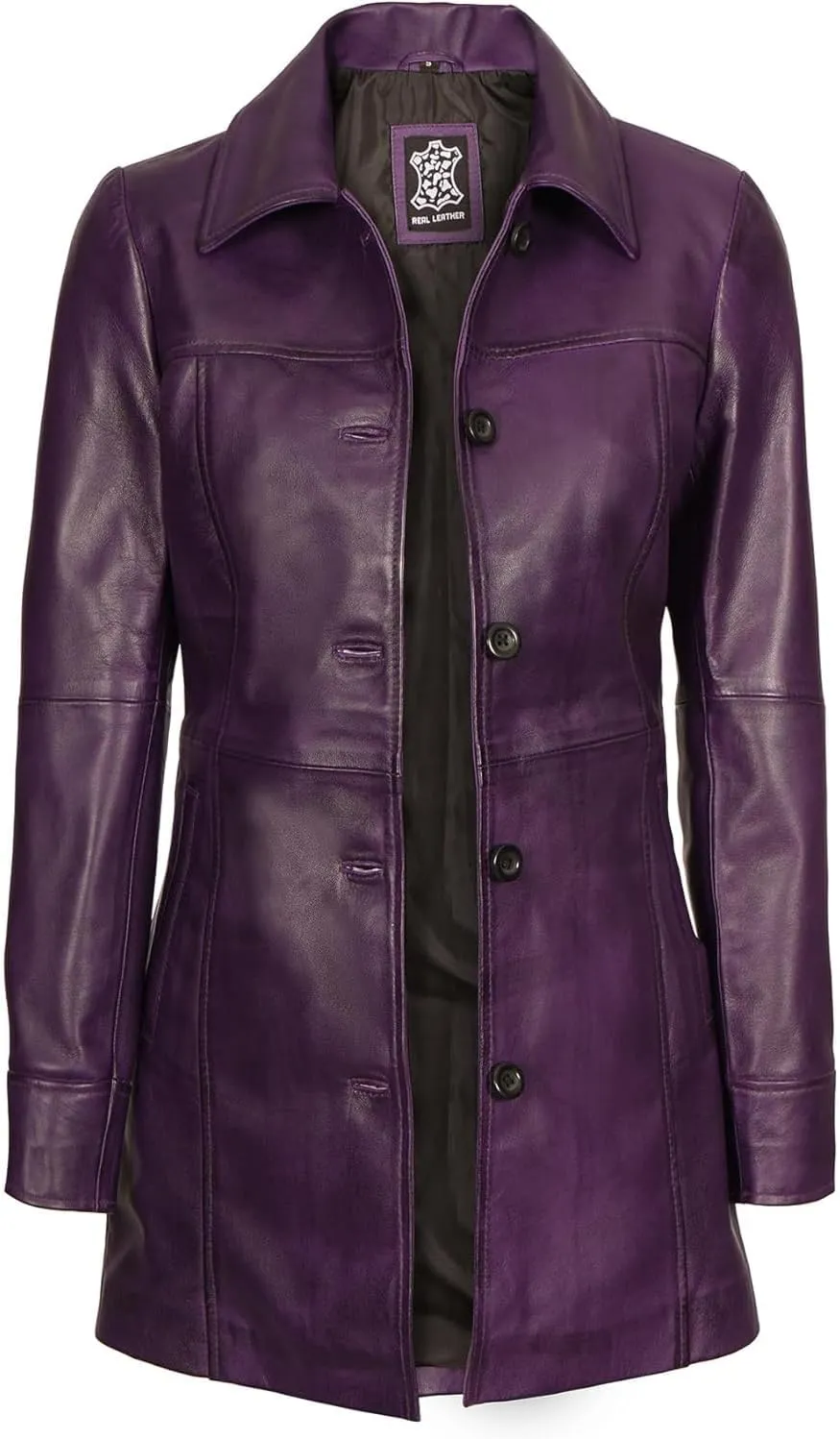 fjackets Real Leather Jacket Women - Lambskin Long Coats For Women - Stylish Soft Women's Trench Coats