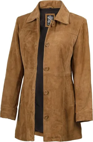 fjackets Real Leather Jacket Women - Lambskin Long Coats For Women - Stylish Soft Women's Trench Coats