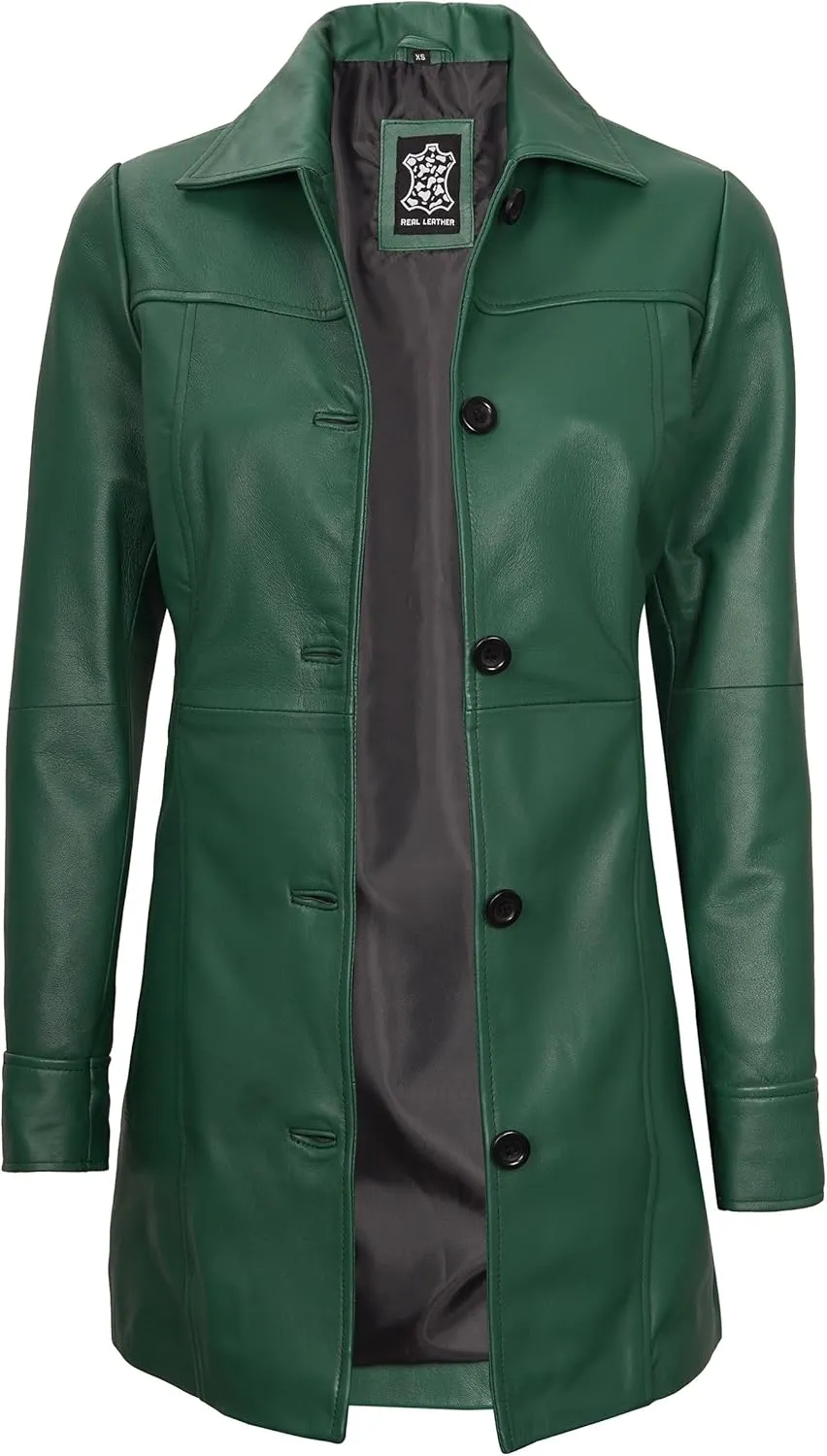 fjackets Real Leather Jacket Women - Lambskin Long Coats For Women - Stylish Soft Women's Trench Coats