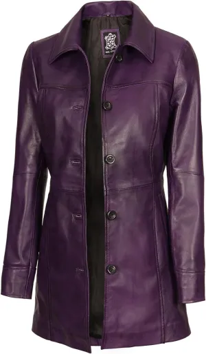 fjackets Real Leather Jacket Women - Lambskin Long Coats For Women - Stylish Soft Women's Trench Coats