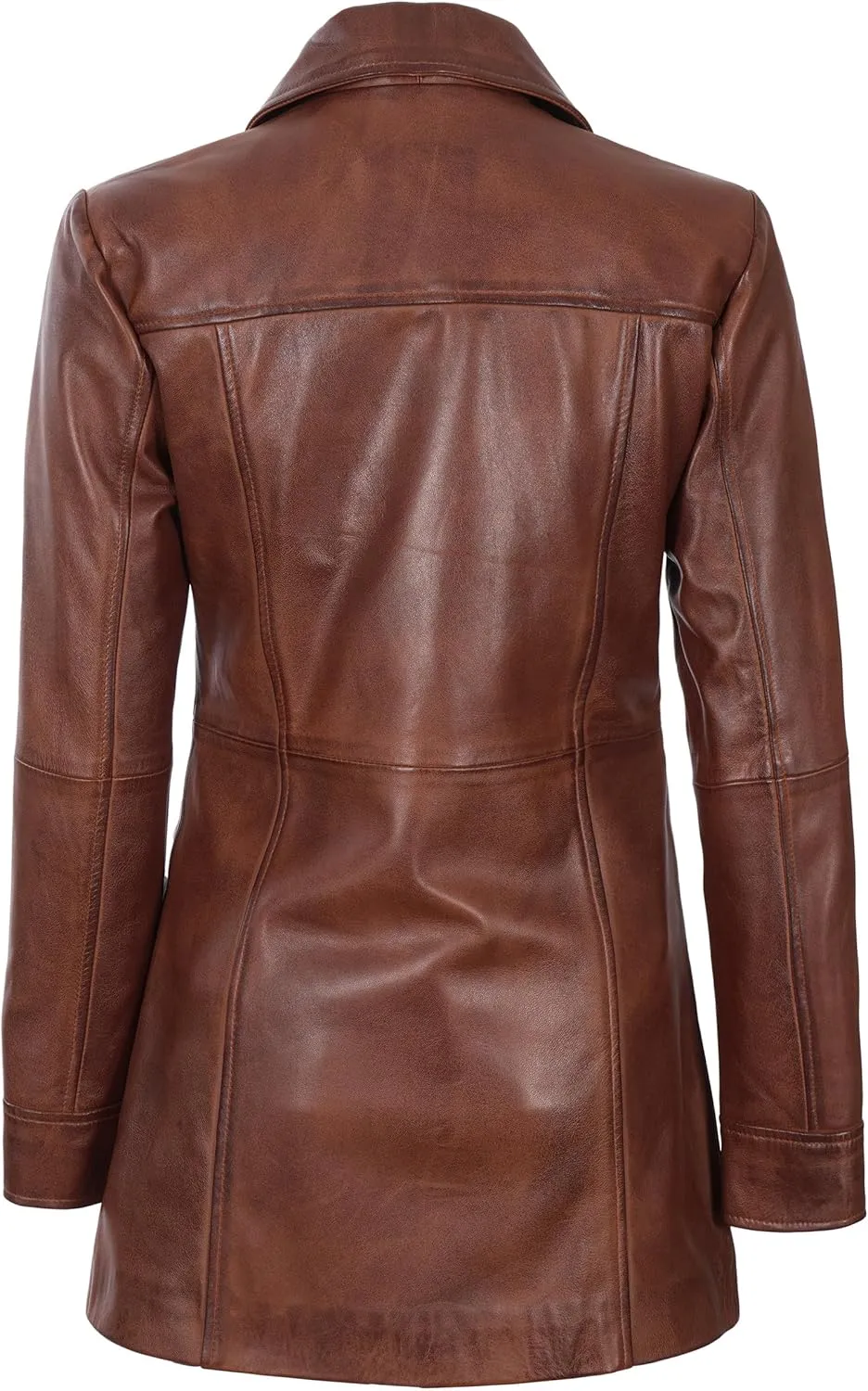 fjackets Real Leather Jacket Women - Lambskin Long Coats For Women - Stylish Soft Women's Trench Coats