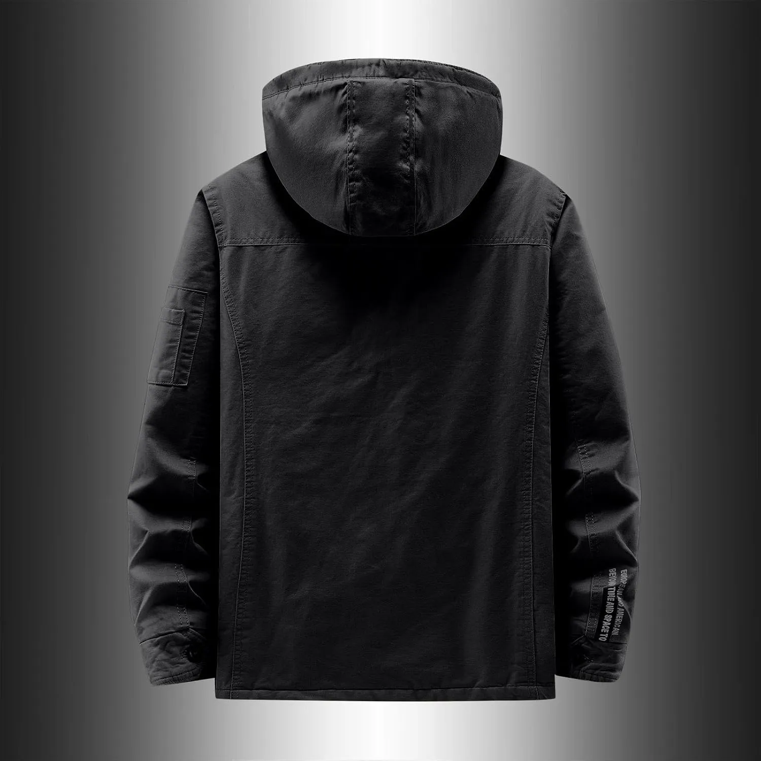 Fleece Jacket Men Winter Warm Plush Lined Sherpa Coats Casual Long Sleeve Hoodies With Pocket Solid Color Zip Outwear