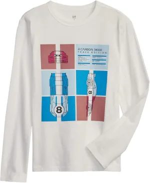 GAP Boys' Long Sleeve Graphic Tee T-Shirt