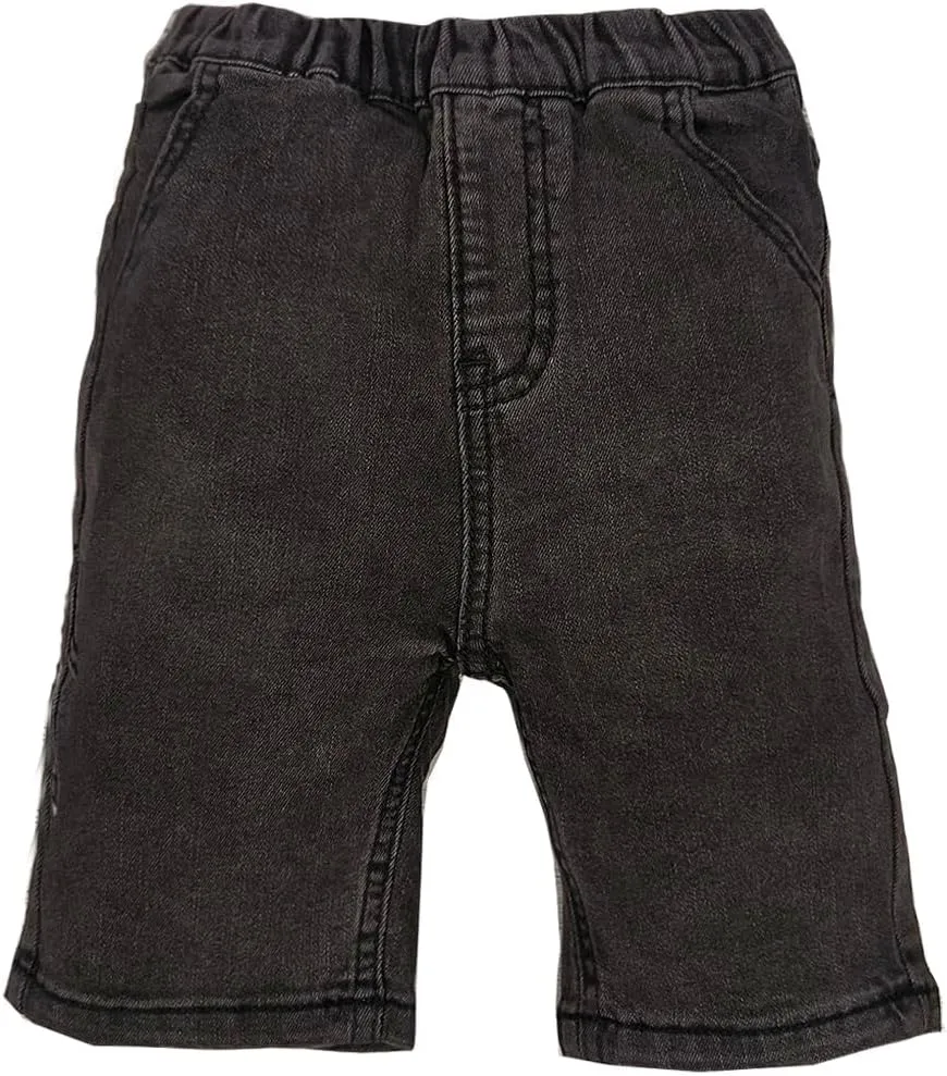 Girl High Waisted Fashionable Elastic Waisted Spring Casual Denim Shorts