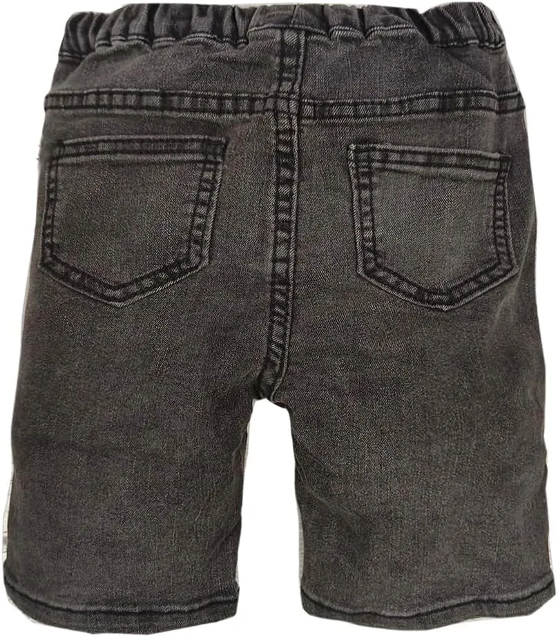 Girl High Waisted Fashionable Elastic Waisted Spring Casual Denim Shorts