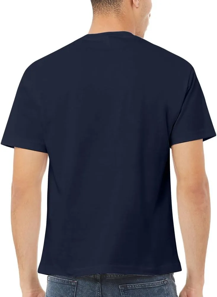 Go2 Men's Heavyweight Cotton Short Sleeve T-Shirt, Made in USA