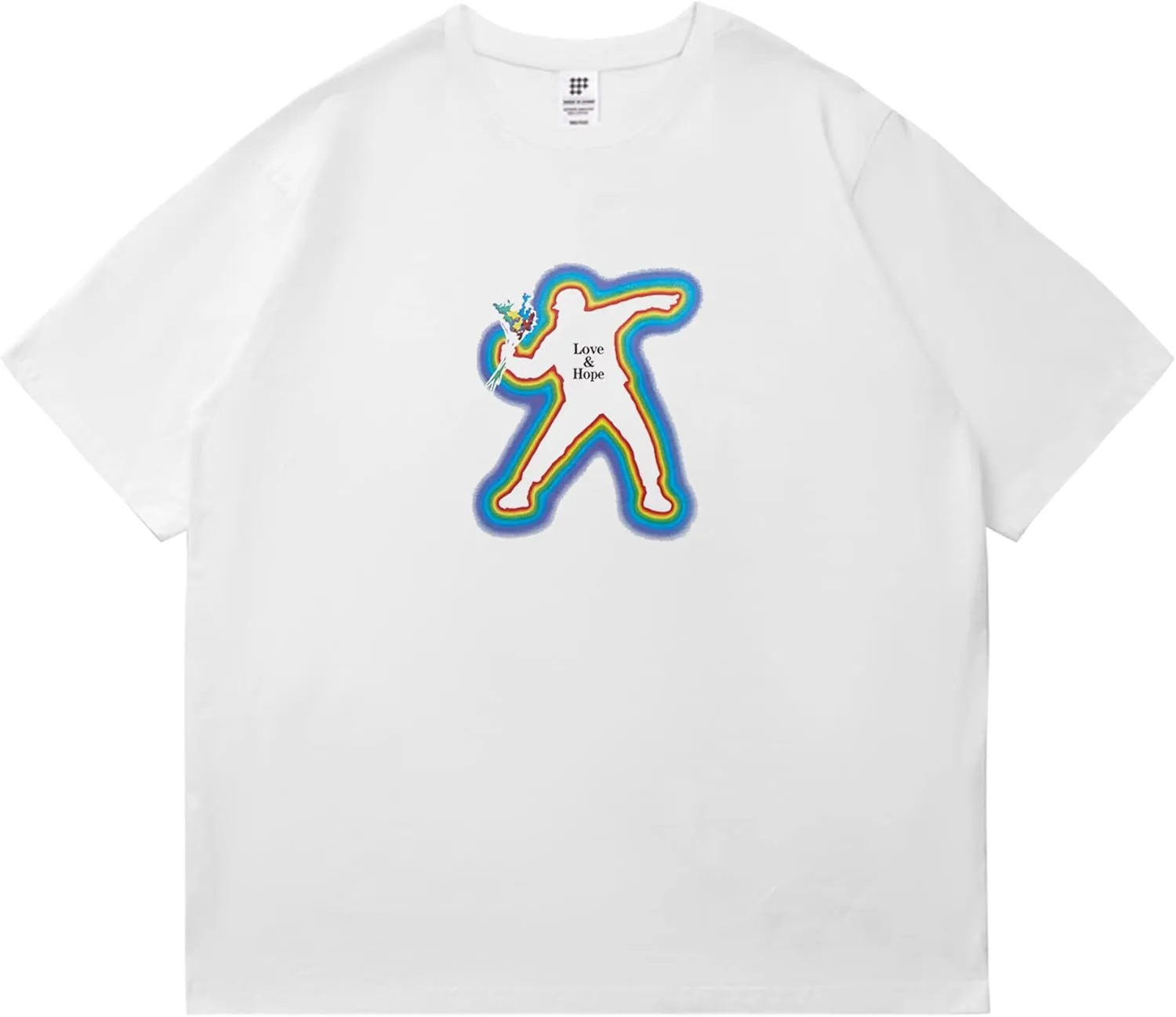 Graphic Tees Men, Vintage Y2K Printed T-Shirt, Summer Unisex Crew Neck Cotton Tops, Casual Shirt for Men, Women