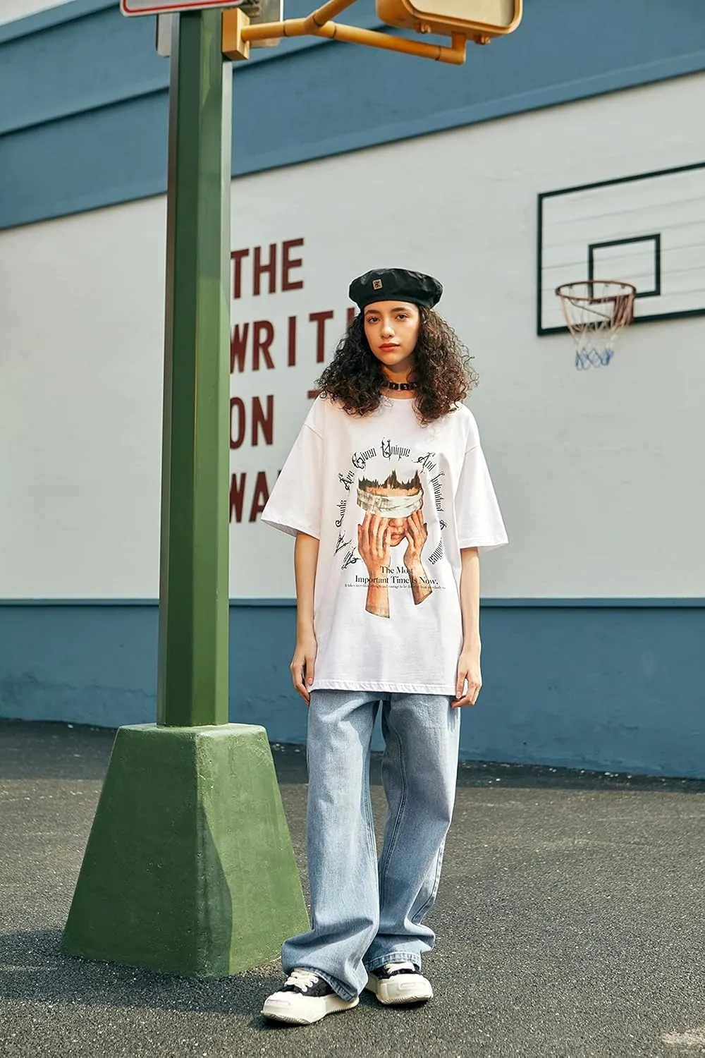 Graphic Tees Men, Vintage Y2K Printed T-Shirt, Summer Unisex Crew Neck Cotton Tops, Casual Shirt for Men, Women