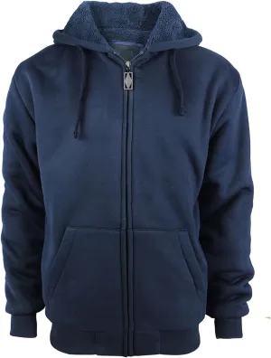 Heavy Thick Flannel Plaid Jacket Sherpa Fleece Lined Hoodies for Men Zip Up Winter Warm Coat Buffalo Zipper Sweatshirt