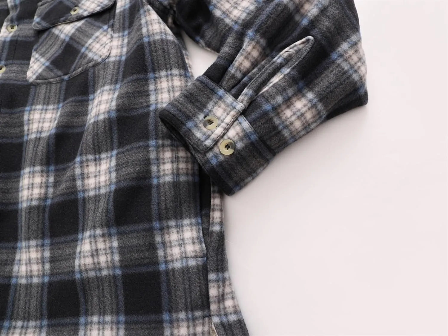 Heavy Thick Flannel Plaid Jacket Sherpa Fleece Lined Hoodies for Men Zip Up Winter Warm Coat Buffalo Zipper Sweatshirt