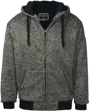 Heavy Thick Flannel Plaid Jacket Sherpa Fleece Lined Hoodies for Men Zip Up Winter Warm Coat Buffalo Zipper Sweatshirt