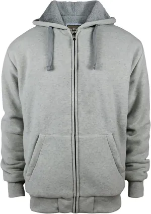 Heavy Thick Flannel Plaid Jacket Sherpa Fleece Lined Hoodies for Men Zip Up Winter Warm Coat Buffalo Zipper Sweatshirt
