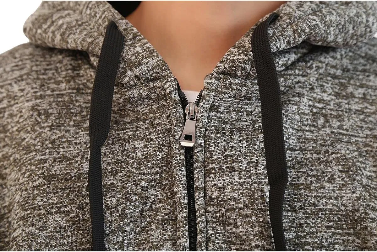 Heavy Thick Flannel Plaid Jacket Sherpa Fleece Lined Hoodies for Men Zip Up Winter Warm Coat Buffalo Zipper Sweatshirt