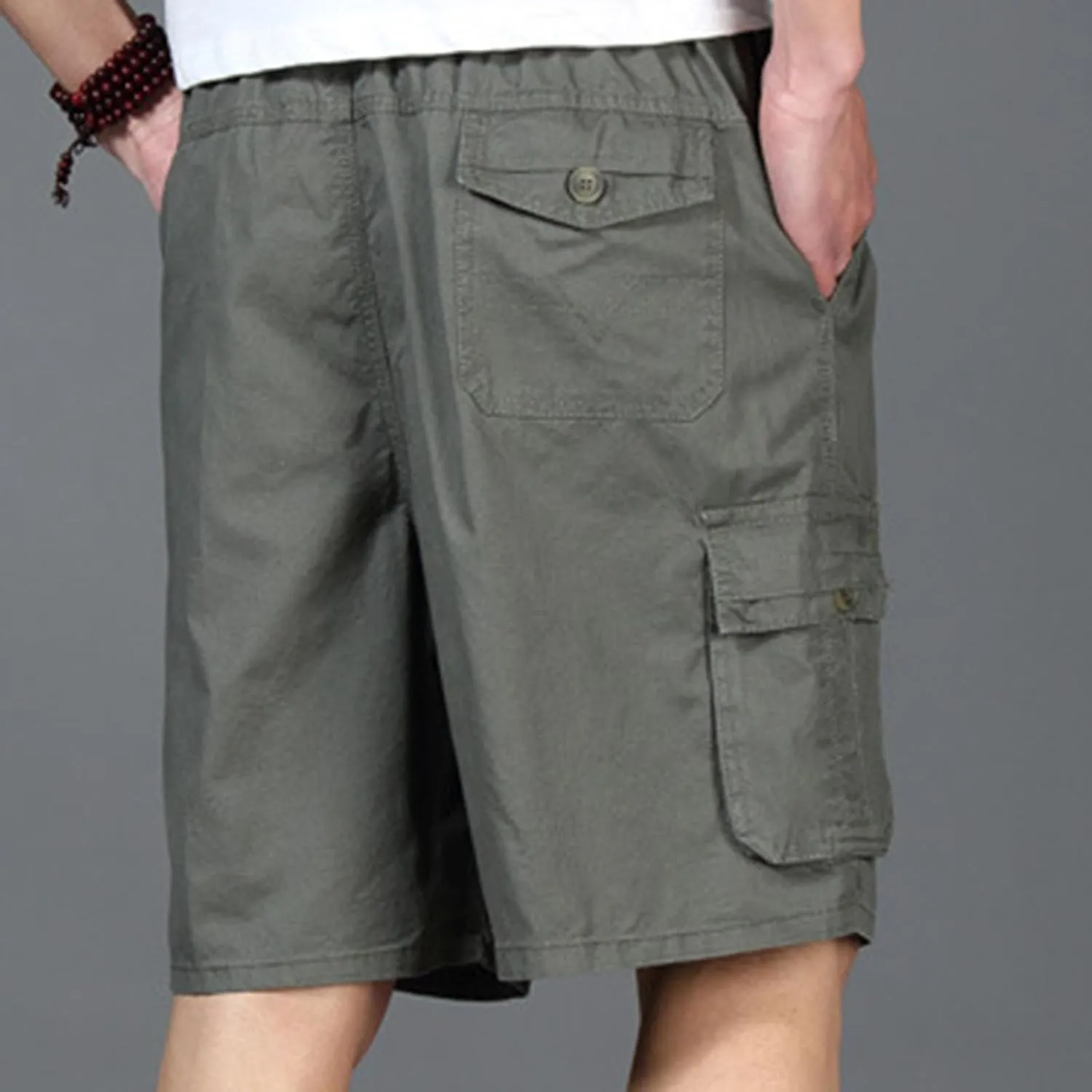 Hiking Cargo Shorts for Men Casual Loose Fit Quick Dry Shorts for Fishing Athletic Running Workout Gym