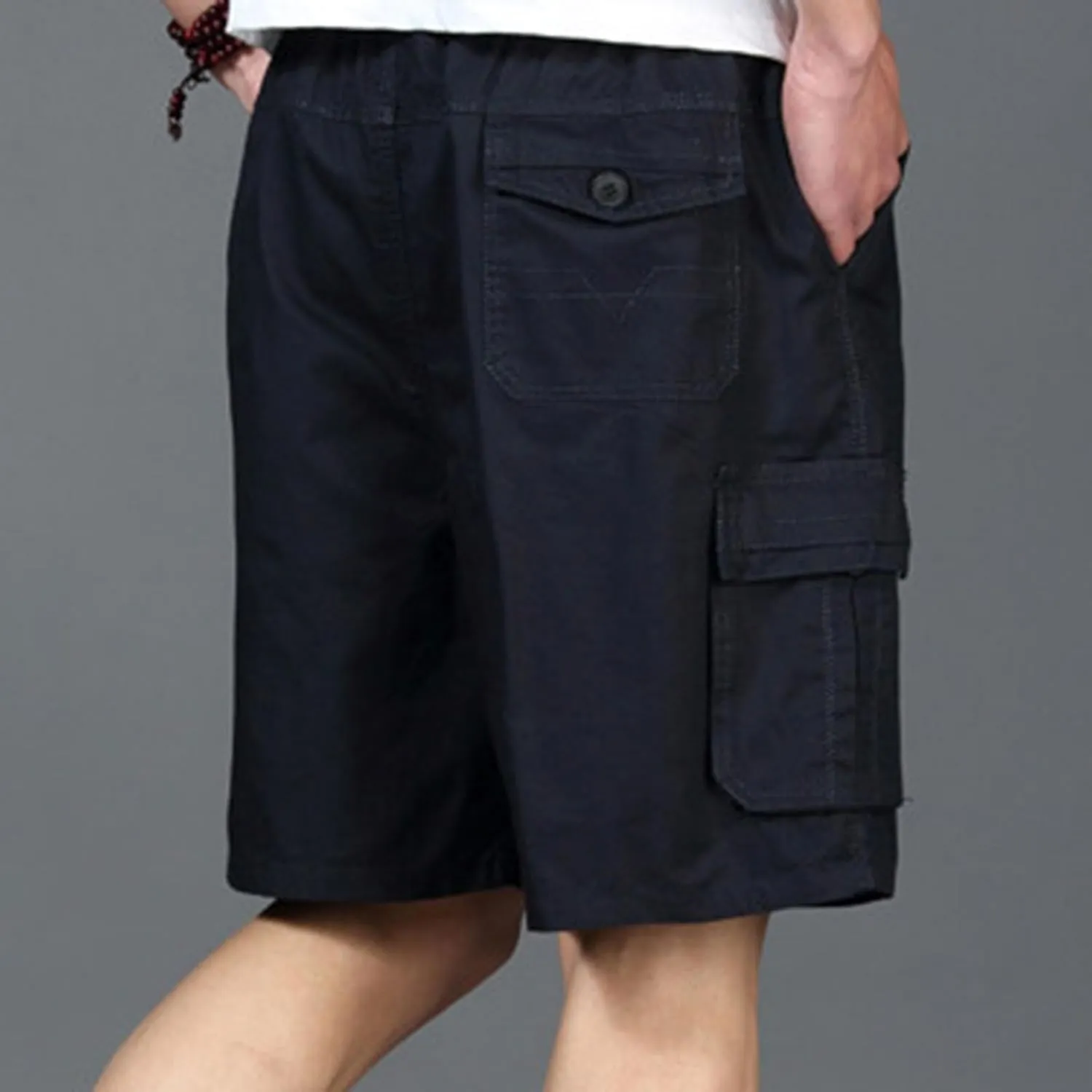 Hiking Cargo Shorts for Men Casual Loose Fit Quick Dry Shorts for Fishing Athletic Running Workout Gym