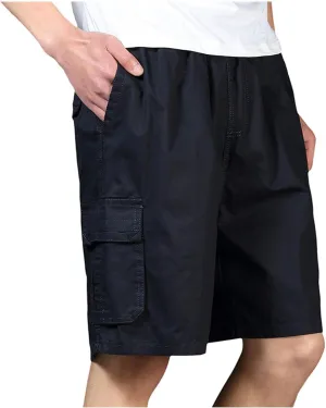 Hiking Cargo Shorts for Men Casual Loose Fit Quick Dry Shorts for Fishing Athletic Running Workout Gym
