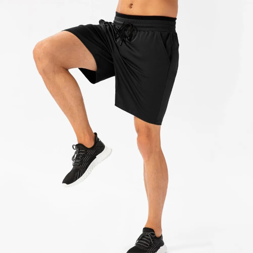 HSQSMWJ Men Elastic Waist Jogger Sweat Shorts Quick Dry Gym Running